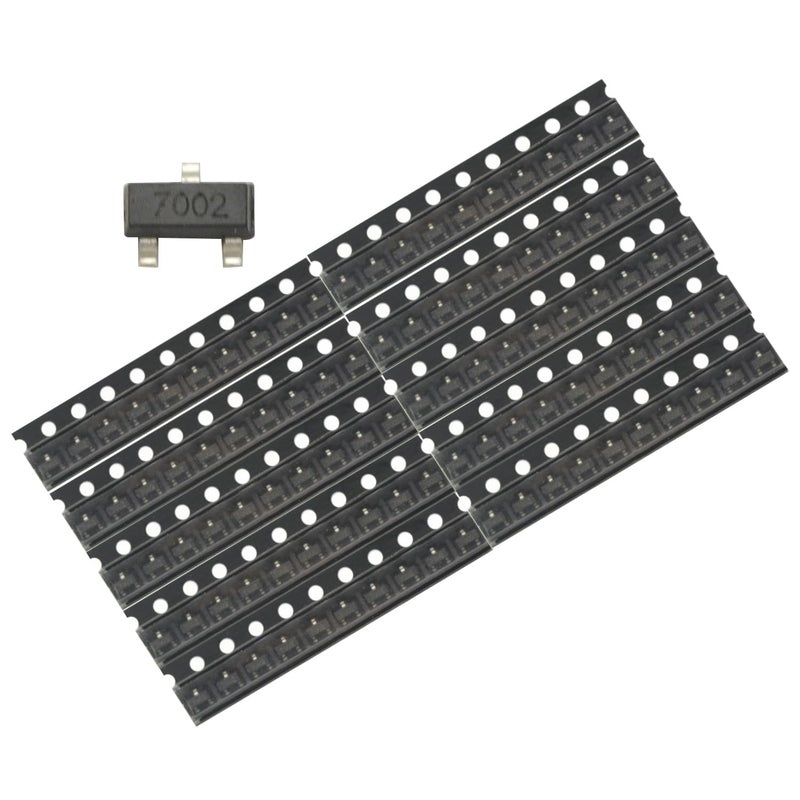 GODIYMODULES 100PCS 2N7002 702 7002 SOT-23 N-Channel 60V 115mA MosFET - Image 1
